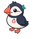 Dragonfruit Puffin Cursor Default