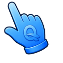 Electric Blue Q Pointer