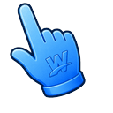 Electric Blue W Pointer