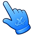 Electric Blue X Pointer