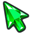 Emerald Crystal Arrow Default