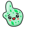Emerald Crystal Blob Pointer