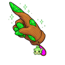 Emerald Spiral Wand Pointer