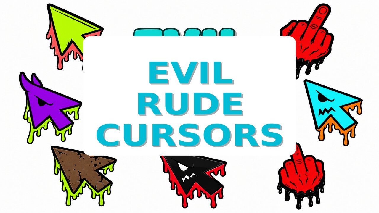 Evil Rude Cursors - Custom cursor collection preview