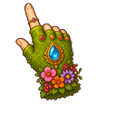 Fairycore Crystal Arrow Mossy Hand Pointer