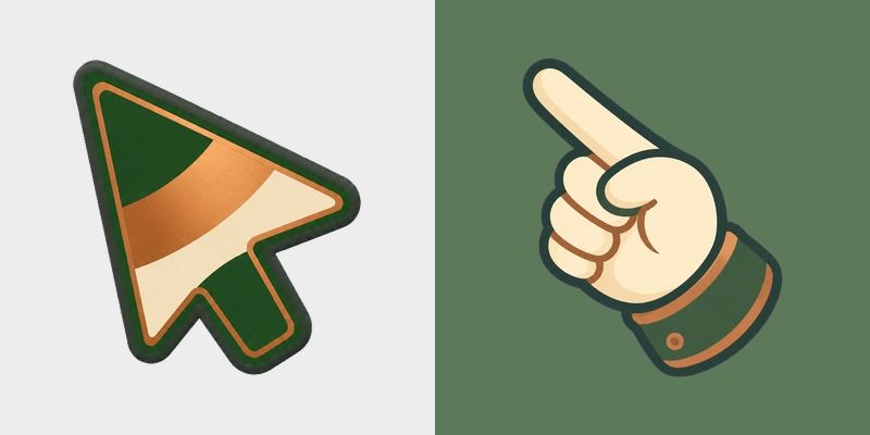 Forest Copper Palette custom cursor pack preview for Chrome, Edge and Windows