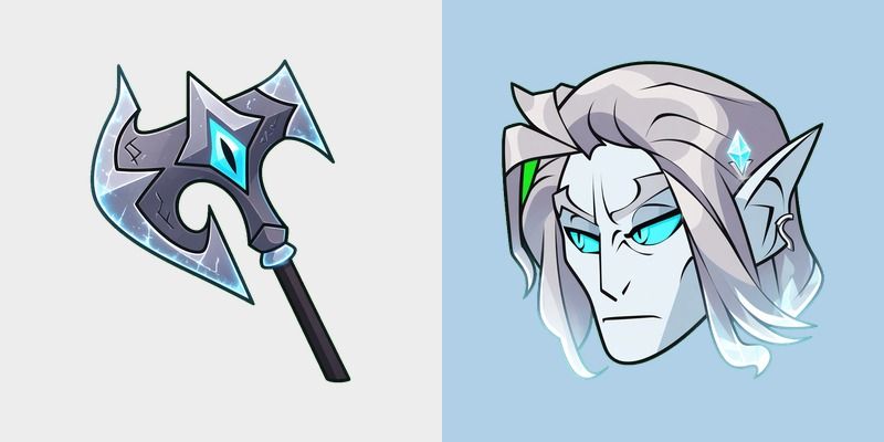 Frost Volkov Axe Cursor