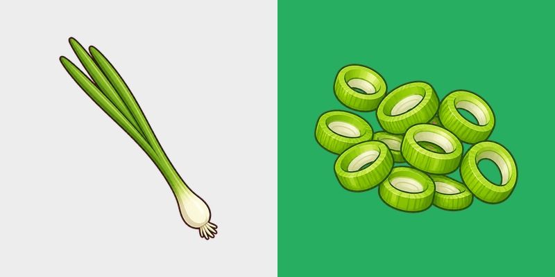 Scallion and Chopped Green Onion