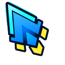 Geometry Dash Blue Trail Default