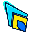 Geometry Dash Neon Chevron Default