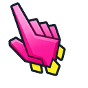 Geometry Dash Pink Trail Pointer