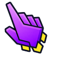 Geometry Dash Purple Trail Pointer