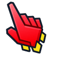 Geometry Dash Red Trail Pointer