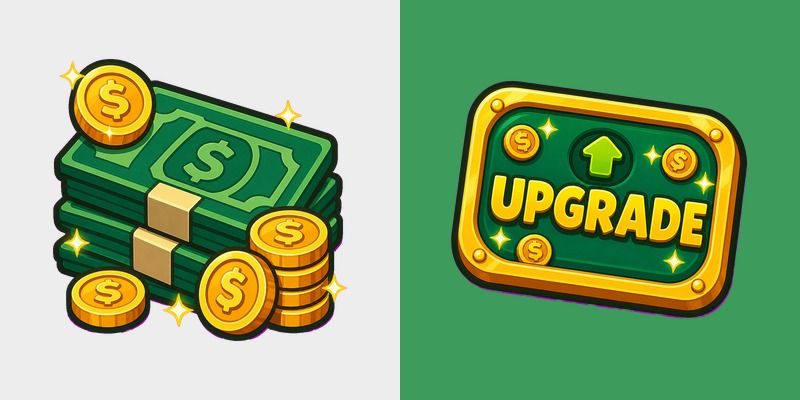 Gimkit Cash & Upgrade Button