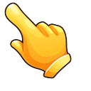 Glossy Golden Hand Pointer