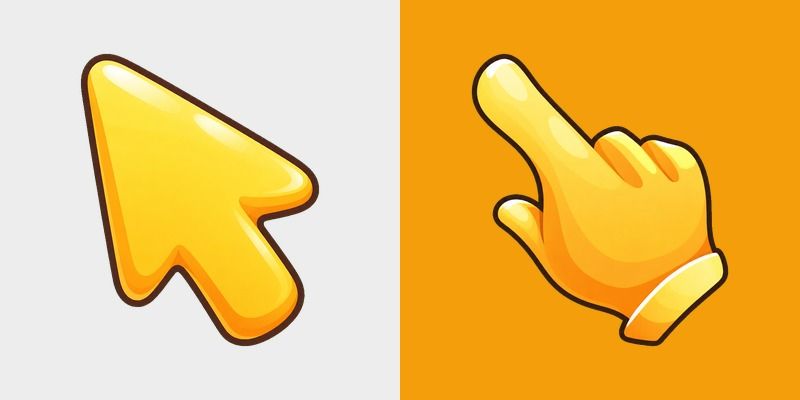 Glossy Golden Hand