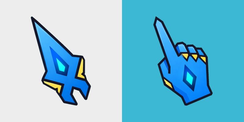 Glowing Blue Dagger