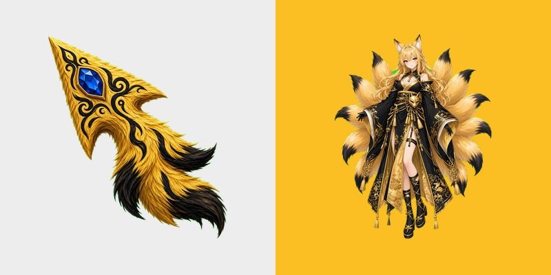 Gold Nine-Tail Fox