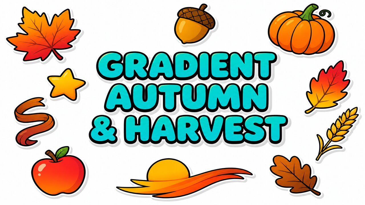 Gradient Autumn & Harvest - Custom cursor collection preview