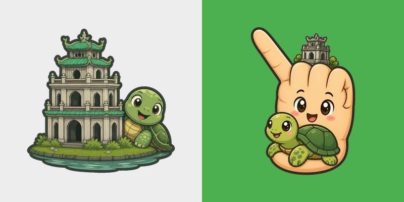 Cursor pack preview: Hanoi Hoan Kiem Turtle Tower