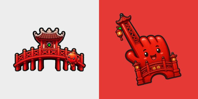 Cursor pack preview: Hanoi The Huc Bridge