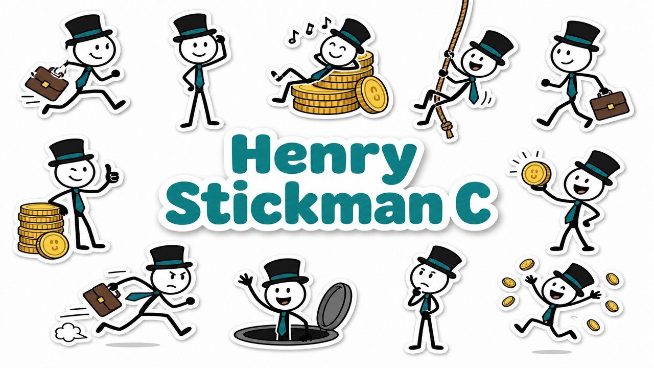 Фон колекції Henry Stickman Characters C