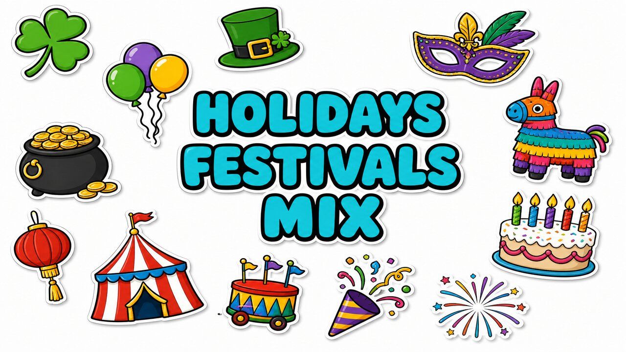 Holidays Festivals Mix - Custom cursor collection preview
