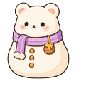 Honey Bear Snowman Cursor Default