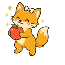 Honey Fox Apple Cursor Pointer