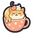 Honey Fox Latte Cursor Pointer