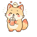 Honey Fox Mood Sip Cursor Pointer