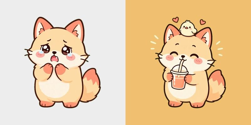Honey Fox Mood Sip Cursor