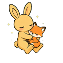 Honey Moon Bunny Cursor Default