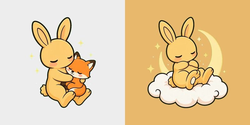 Honey Moon Bunny Cursor