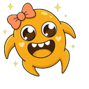 Honey Slime Bow Cursor Pointer
