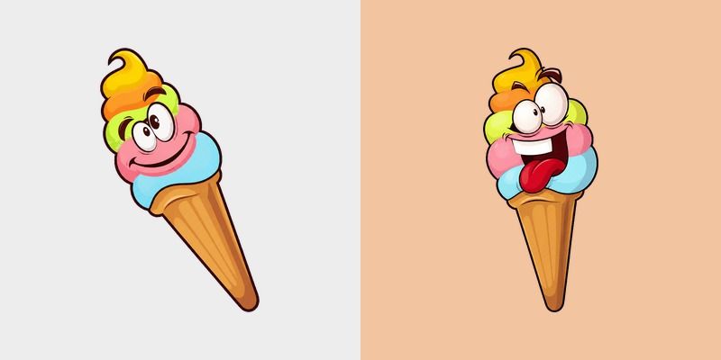 Ice Cream Delight custom cursor pack preview for Chrome, Edge and Windows