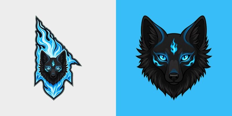 Ice Flame Wolf