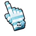 Ice Voxel Bee Pointer