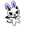 Indigo Bunny Halo Horn Cursor Default