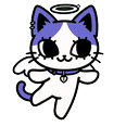 Indigo Bunny Halo Horn Cursor Pointer