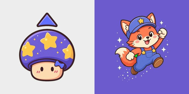 Indigo Star Cap Cursor