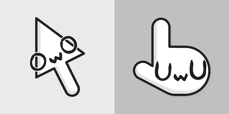 Cute Cursor Pack: OwO and UwU