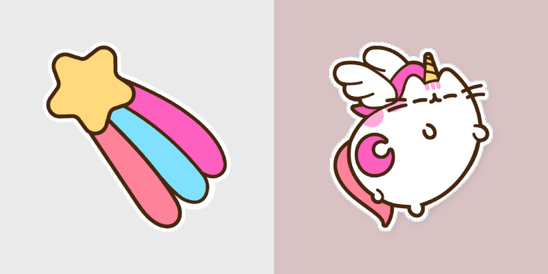 Custom Cute Pusheenicorn Mouse Cursor