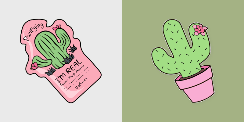 VSCO Girl Cactus Custom Cursor