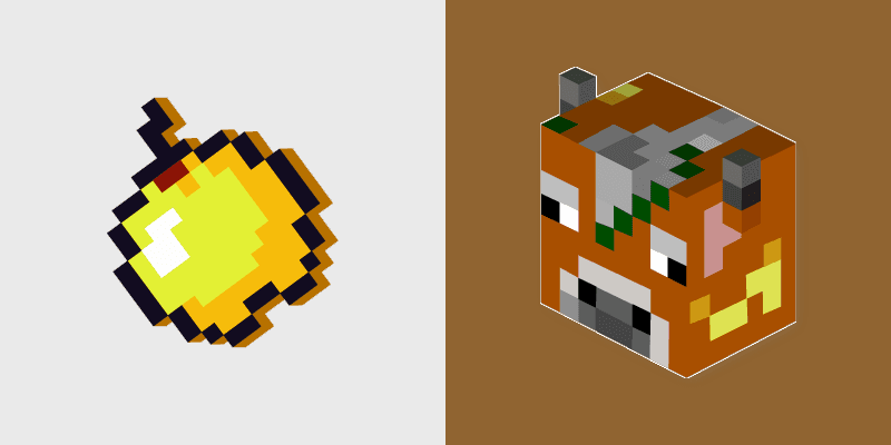 Golden Apple Cursor Pack for Minecraft