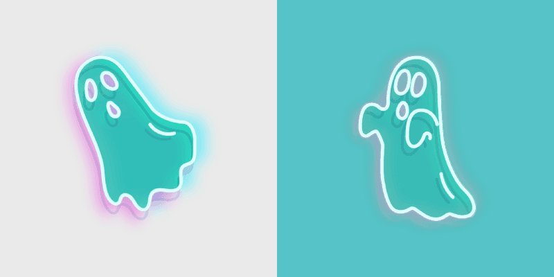 Ghostly Neon Cursor Pack