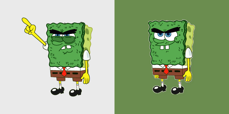Custom Cute Cursor Pack - Mouse Abrasive SpongeBob