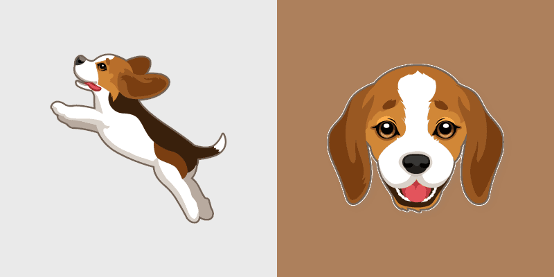 Custom Cute Beagle Puppy Mouse cursor pack