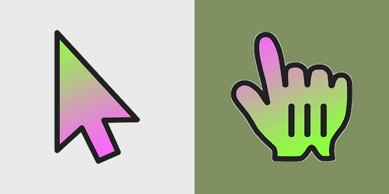 Custom Cursor Gradient Pack