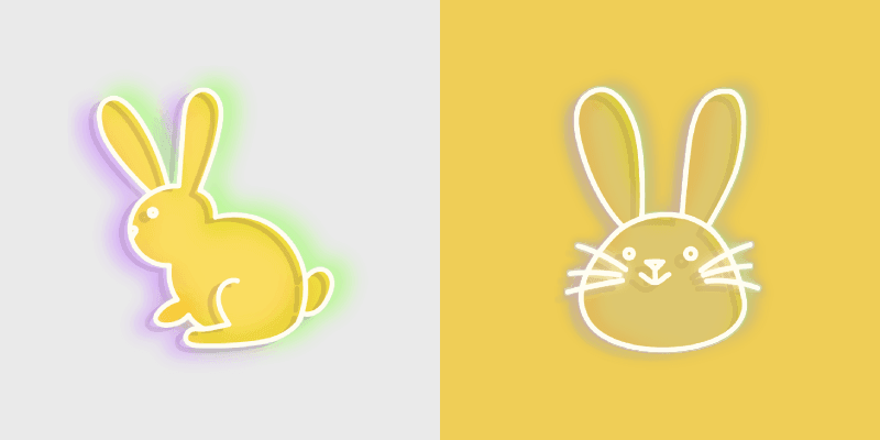 Vibrant Bunny Custom Cursor Pack